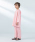 Kids East Boys Pink Embroidered Wash & Wear Suit
